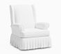 Open Box: AERIN Swivel Glider - Performance Linen Blend White