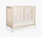Open Box: Babyletto Gelato Convertible 4-in-1 Mini Crib - Washed Natural/White