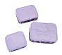 Mackenzie Rainbow Heart Galaxy Glow-in-the-Dark Packing Cubes, Set of 3