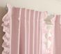 Open Box: Evelyn Ruffle Trim Blackout Curtain (44"W x 96"L) - Light Pink