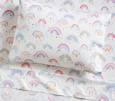 Rainbow Cloud Toddler Organic Sheet Set