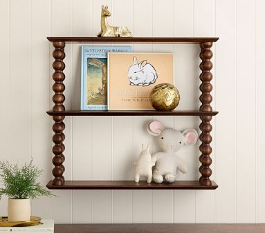Chris Loves Julia Turned Wood Tiered Shelf (21.5