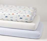 Dillon Dino Crib Fitted Sheets, Set of 3
