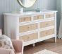 Ava Regency Caned 7-Drawer Dresser (56w x 19d")