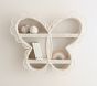 Butterfly Shaped Rattan Shelf (23" x 28")