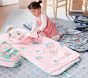 Pink Rainbows Chenille Mackenzie Nap Mat