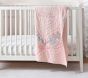 Unicorn Bows Organic Baby Quilt