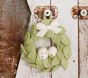 Mini Felted Easter Wreaths, Set of 4