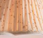 Rylee + Cru Pleated Starlight Semi Flush Mount (13")