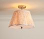 Rylee + Cru Pleated Starlight Semi Flush Mount (13")