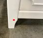 Open Box: Ava Regency 7-Drawer Dresser (56"W x 19"D) - Simply White, Brass