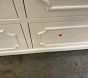 Open Box: Ava Regency 7-Drawer Dresser (56"W x 19"D) - Simply White, Brass
