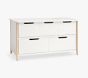 Open Box: Avery Low 5-Drawer Dresser (45"W x 19"D) - Simply White, Natural