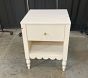 Open Box: Penny Nightstand (19") - French White, Brushed Brass