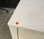 Open Box: Penny Nightstand (19") - French White, Brushed Brass