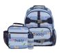 Chambray Stripe Airplanes Glow-in-the-Dark Mackenzie Backpack Bundle, Set of 3