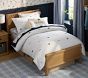 Embroidered Baseball Stripe Duvet Bedding Set