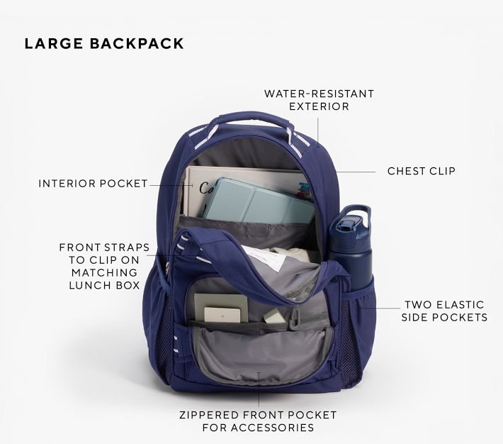 Hill House Home Blue Floral Mackenzie Backpack | Pottery Barn Kids