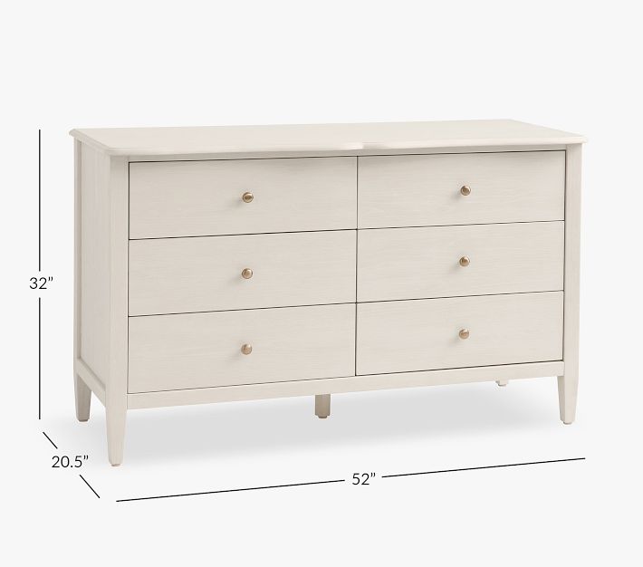 36 inch wide dresser Alaterre Furniture Driftwood White 5-Drawer in. Chest of Drawers ANAN0331 less slide drawers Willow 6-Drawer Dresser, Beige/Bleached Bone
