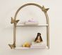 Gold Butterfly Tiered Shelf (22"x- 26")