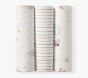 Hot Air Balloon Organic Muslin Bib, Burp &amp; Swaddle Set
