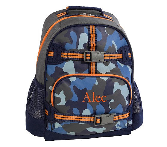 Navy Solid Recycled Backpack | Pottery Barn Kids