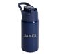 Navy Trim Solid Mackenzie Water Bottle