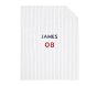 Striped Sports Personalized Cotton Duvet Cover &amp; Shams