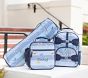 Chambray Stripe Airplane Mackenzie Nap Mat &amp; Backpack Bundle