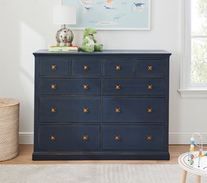 pottery barn blue dresser Charlie 10-Drawer Grand (56w x 20d