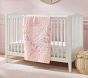 Unicorn Bows Organic Crib Fitted Sheet