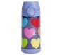 Mackenzie Rainbow Glitter Hearts Water Bottle