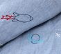 Embroidered Space Baby Quilt