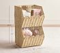 Palmer Scalloped Stackable Bins, Set of 2