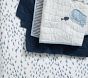 Watercolor Whale Organic Cotton Crib Fitted Sheet