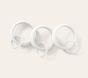 Open Box: Quiet Glide Curtain Round Rings, Set Of 10 - White