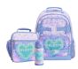 Lavender Heart Tie-Dye Mackenzie XL Backpack &amp; Lunch Bundle, Set of 3