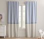 Color Block Evelyn Linen Blend Blackout Curtain