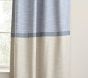 Color Block Evelyn Linen Blend Blackout Curtain