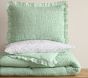 Farrah Smocked Mint Quilt Bedding Set