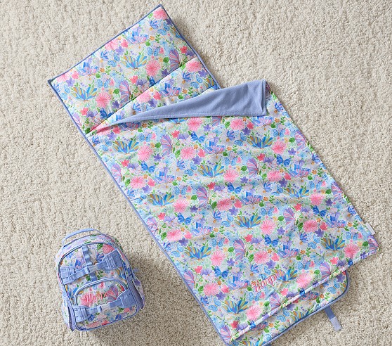 Mackenzie Lavender Floral Blooms Nap Mat & Backpack | Pottery Barn