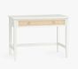 Open Box: Ava Regency Caned Writing Desk (42") - Simply White, Natural
