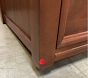 Open Box: Chris Loves Julia Turned Wood Extra-Wide Dresser (56") - Heritage Walnut