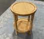 Open Box: Circular Rattan Side Table (17") - Natural
