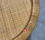 Open Box: Circular Rattan Side Table (17") - Natural