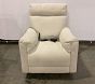 Open Box: Dream Deluxe Power Swivel Recliner with Heat and Massage - Performance Heathered Basketweave Alabaster White