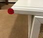 Open Box: Ava Regency Caned Writing Desk (42") - Simply White, Natural