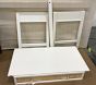 Open Box: Ava Regency Caned Writing Desk (42") - Simply White, Natural