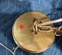 Open Box: Scalloped Lantern Chandelier (12") - Simply White, Antique Brass