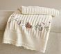 AERIN Fawn Emrboidered Pointelle Baby Blanket